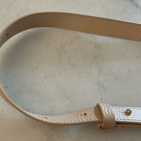 Cuyana pale pink/tan circle Leather Crossbody Bag - Picture 13 of 16